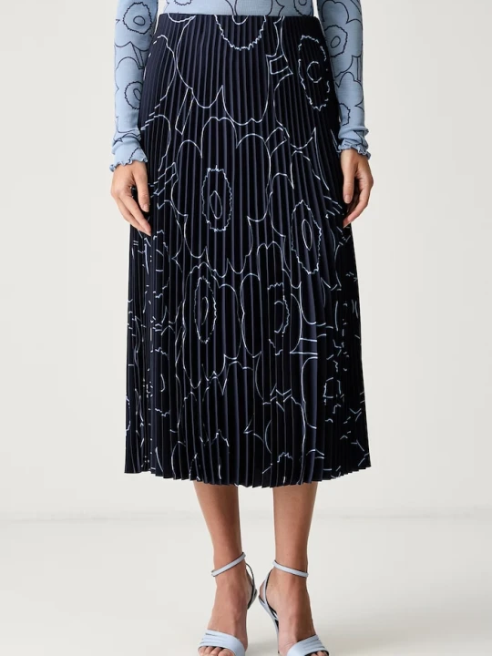 Zdjęcie produktu Marimekko spódnica plisowana granatowy