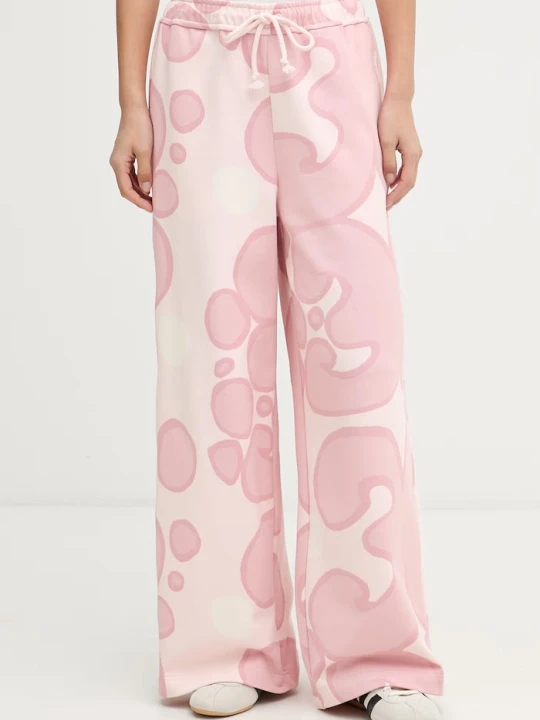 Zdjęcie produktu Marimekko spodnie dresowe damskie bawełniane różowy