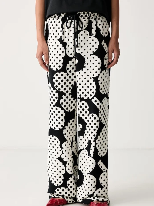 Zdjęcie produktu Marimekko spodnie dresowe damskie bawełniane czarny