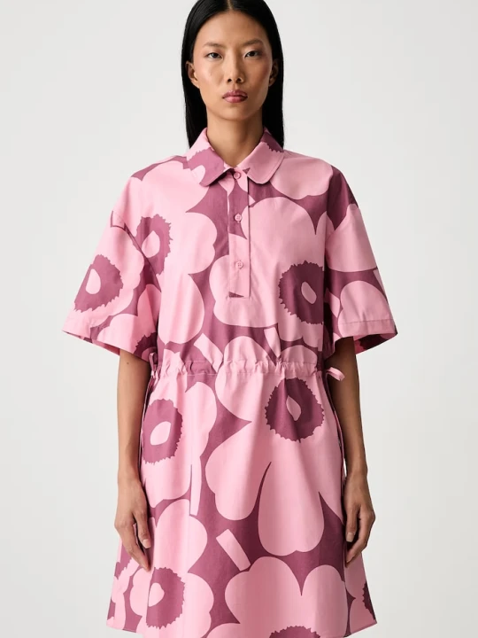 Zdjęcie produktu Marimekko sukienka bawełniana różowy