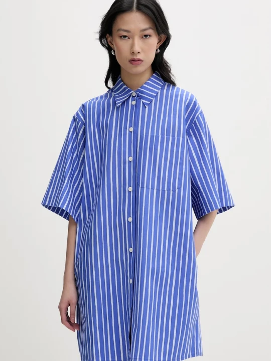 Zdjęcie produktu Marimekko sukienka koszulowa bawełniana niebieski