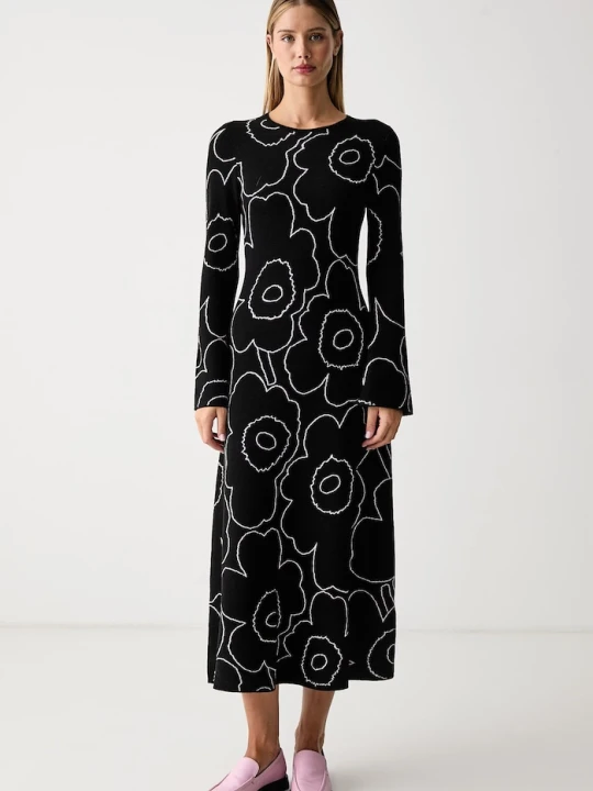 Zdjęcie produktu Marimekko sukienka z wełną czarny