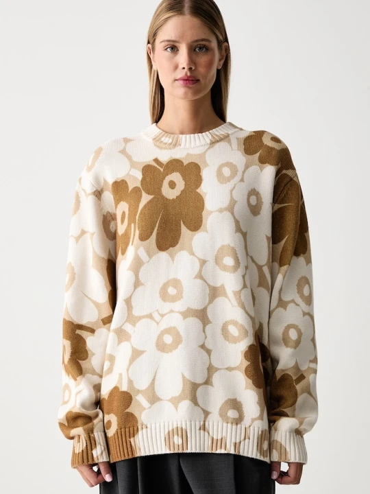 Zdjęcie produktu Marimekko sweter damski bawełniany beżowy