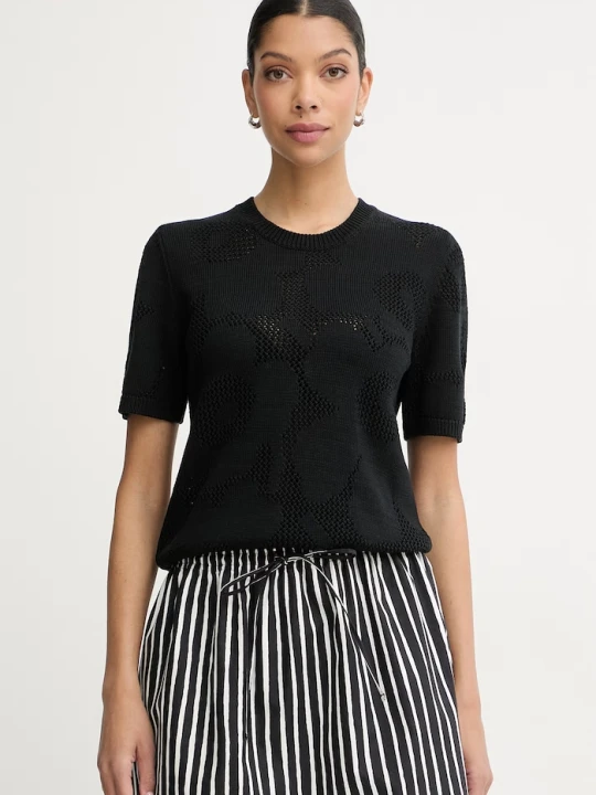 Zdjęcie produktu Marimekko T-shirt damski bawełniany czarny