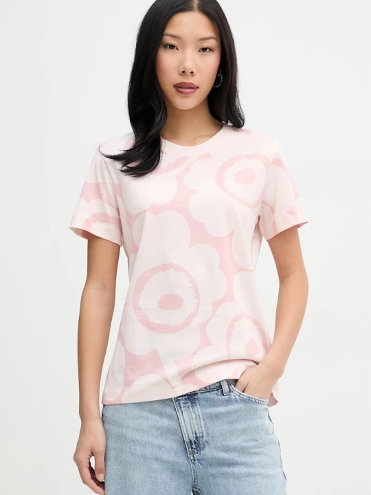 Zdjęcie produktu Marimekko T-shirt damski bawełniany różowy