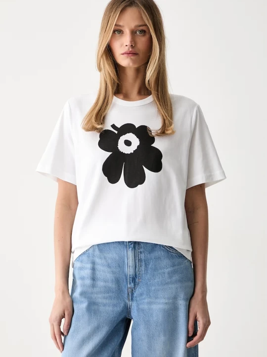 Zdjęcie produktu Marimekko T-shirt damski bawełniany biały