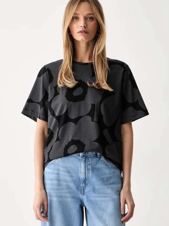 Zdjęcie produktu Marimekko T-shirt damski bawełniany czarny