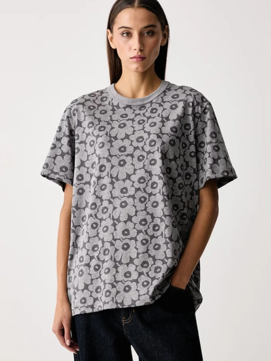Zdjęcie produktu Marimekko T-shirt damski bawełniany szary