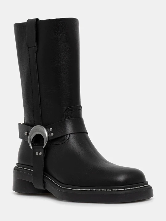 Zdjęcie produktu Marine Serre botki skórzane Smooth Leather MS Moto