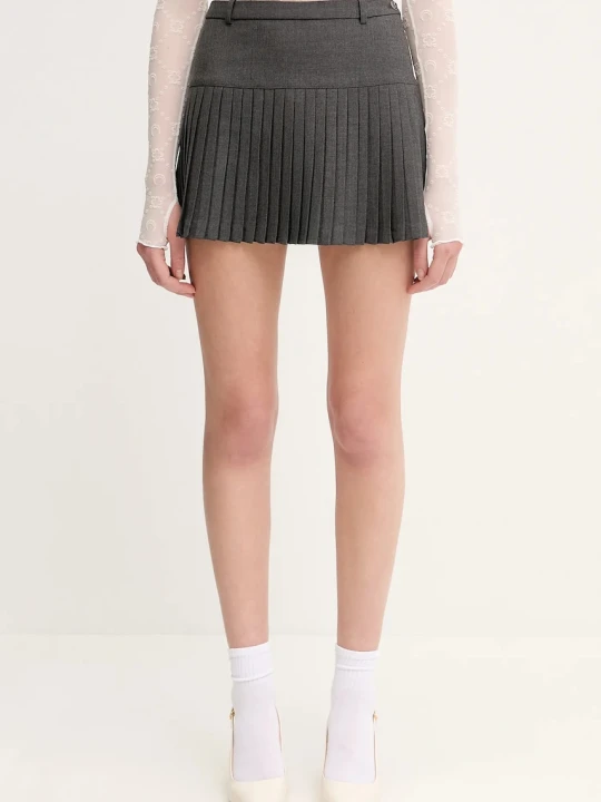 Zdjęcie produktu Marine Serre spódnica z domieszką wełny Regenerated Tailoring Pleated