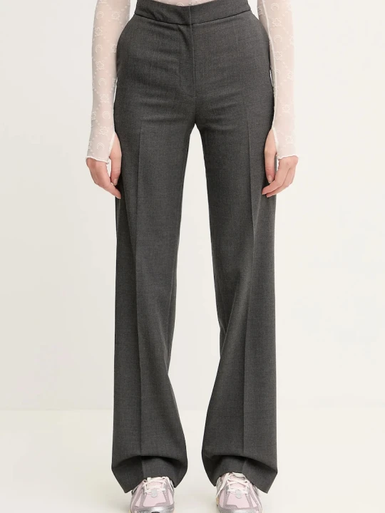 Zdjęcie produktu Marine Serre spodnie z domieszką wełny Regenerated Tailoring Wide Leg