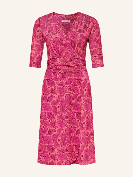 Zdjęcie produktu Marivie Sukienka Sophisticated! W Stylu Kopertowym, Z Rękawami 3 / 4 pink
