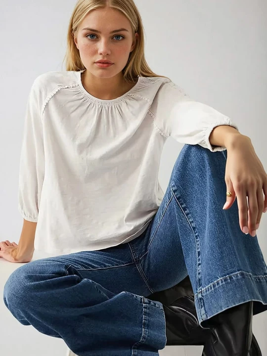 Zdjęcie produktu Marks & Spencer Bluzka w kolorze białym rozmiar: 44
