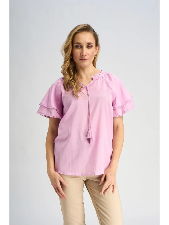 Zdjęcie produktu Marks & Spencer Bluzka w kolorze jasnoróżowym rozmiar: 42