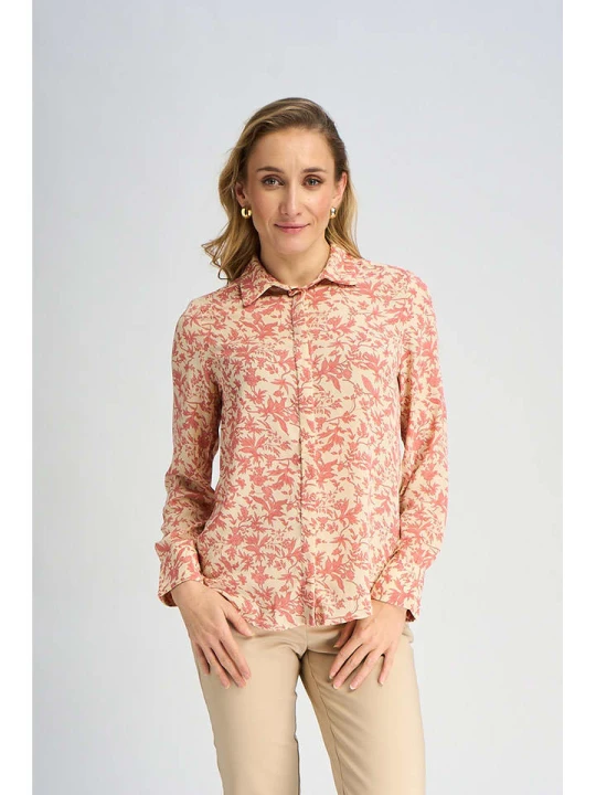 Zdjęcie produktu Marks & Spencer Koszula w kolorze koralowo-beżowym rozmiar: 44