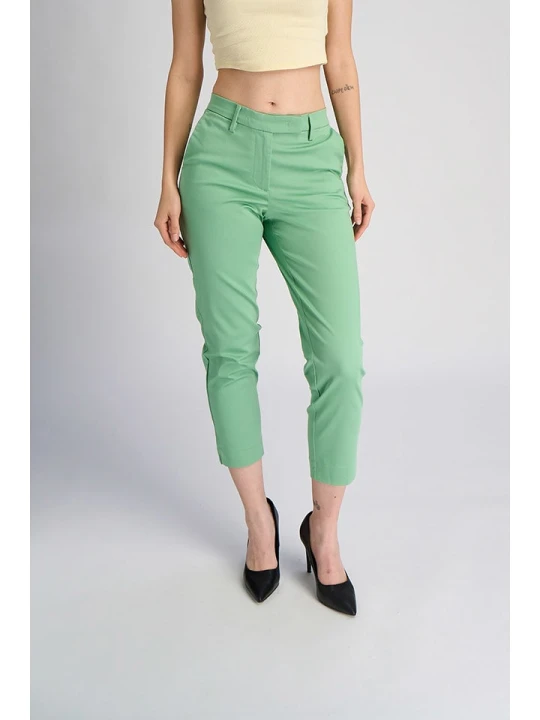 Zdjęcie produktu Marks & Spencer Spodnie chino w kolorze jasnozielonym rozmiar: 44