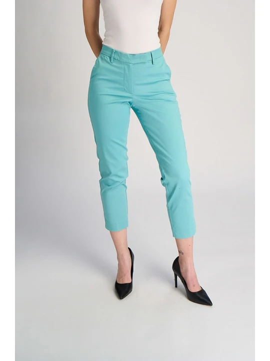 Zdjęcie produktu Marks & Spencer Spodnie chino w kolorze turkusowym rozmiar: 44