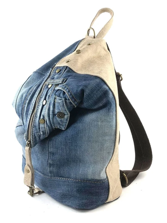 Zdjęcie produktu Marlon Plecak w kolorze beżowo-niebieskim - 31 x 41 x 13, 5 cm rozmiar: onesize