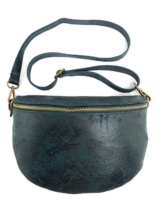 Zdjęcie produktu Marlon Skórzana saszetka w kolorze antracytowym - 25 x 19 x 7 cm rozmiar: onesize