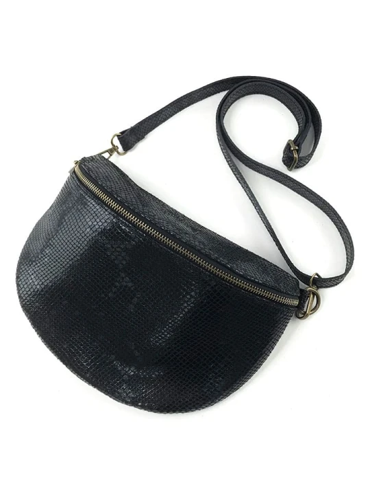 Zdjęcie produktu Marlon Skórzana saszetka w kolorze czarnym - 25 x 19 x 7 cm rozmiar: onesize