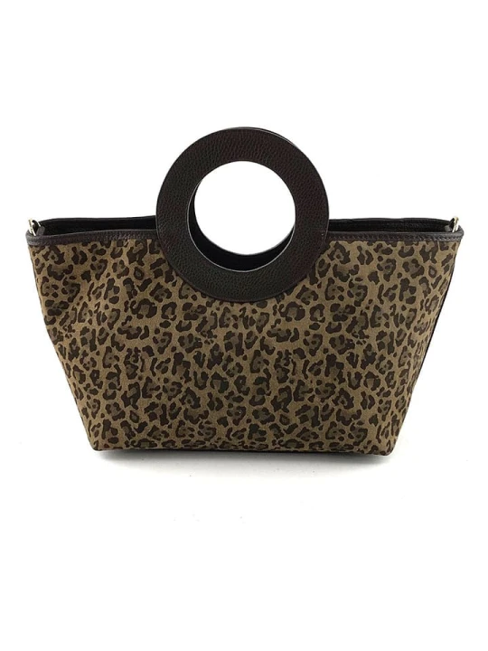 Zdjęcie produktu Marlon Skórzana torebka w kolorze szarobrązowo-ciemnobrązowym - 43 x 23 x 12 cm rozmiar: onesize