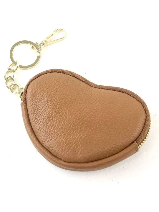 Zdjęcie produktu Marlon Skórzany brelok w kolorze jasnobrązowym do kluczy - 13 x 9 cm rozmiar: onesize