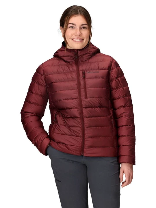Zdjęcie produktu Marmot Kurtka pikowana "Highlander" w kolorze bordowym rozmiar: XL