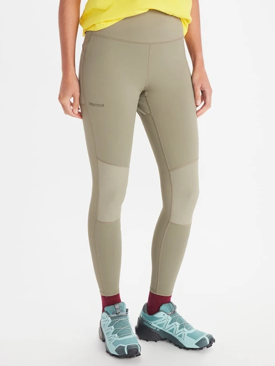 Zdjęcie produktu Marmot Legginsy funkcyjne "Haven Hybrid" w kolorze beżowym rozmiar: XL