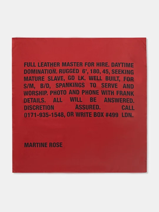 Zdjęcie produktu Martine Rose Classified chusta jedwabna