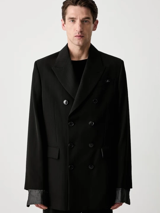 Zdjęcie produktu Martine Rose Double Breasted Short Coat marynarka dwurzędowa z wełną męska