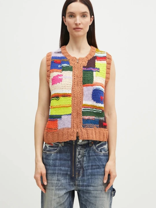 Zdjęcie produktu Martine Rose kamizelka z domieszką wełny Handknit Zip