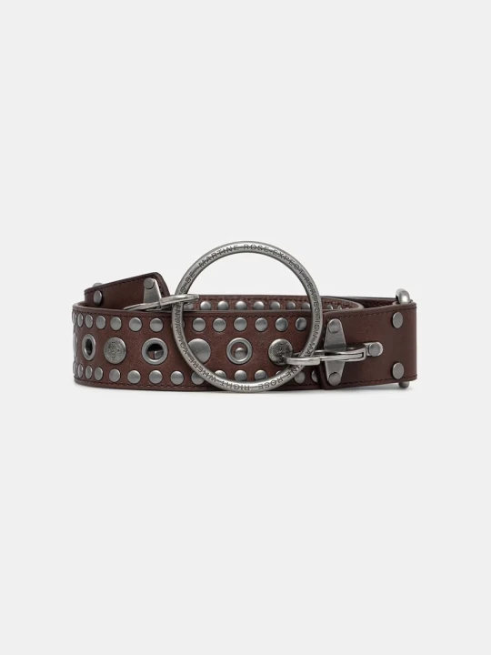Zdjęcie produktu Martine Rose Studded O Ring pasek skórzany