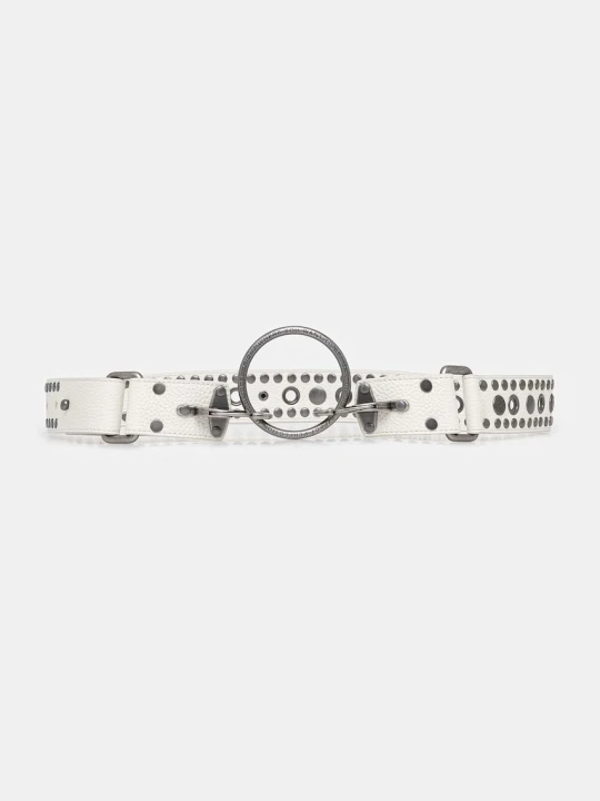 Zdjęcie produktu Martine Rose Studded O Ring pasek skórzany damski