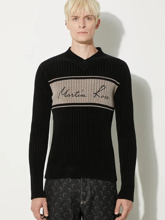 Zdjęcie produktu Martine Rose sweter Chenille V-Neck Jumper