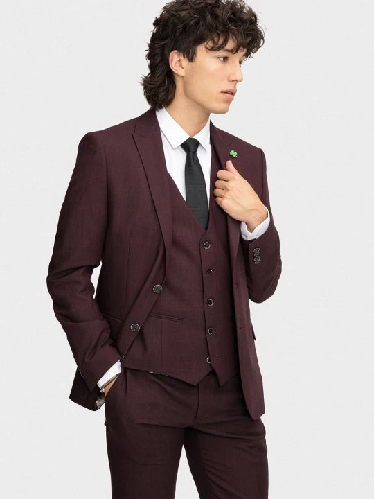 Zdjęcie produktu Marynaka MARTINO 05038B55LSA Giacomo Conti bordowy