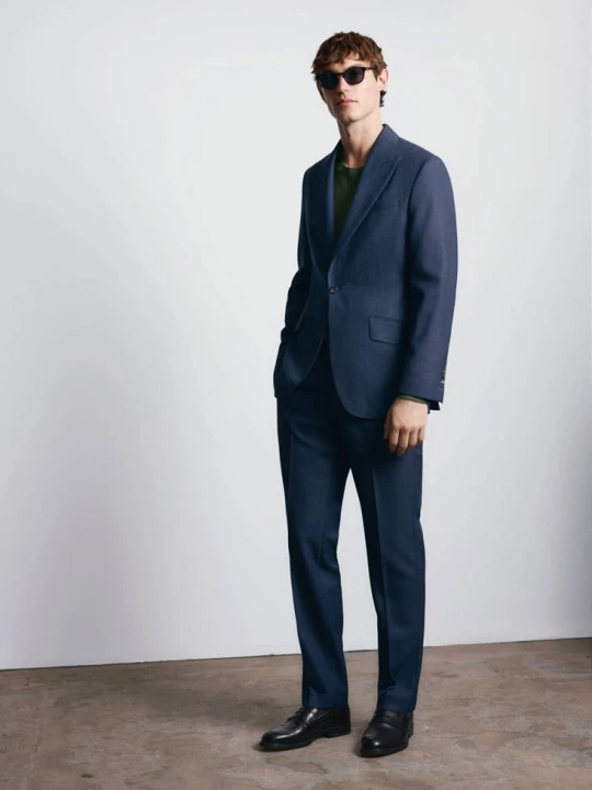 Zdjęcie produktu Marynarka 100% wełna Vitale Barberis Canonico® niebieski - Mężczyzna - - MANGO MAN