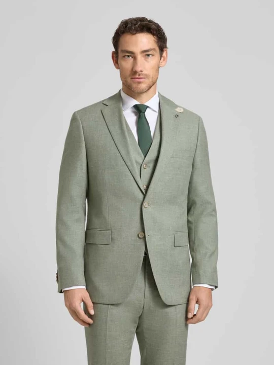 Zdjęcie produktu Marynarka 2-guzikowa w kroju modern fit z kieszeniami z patkami model 'Ezzo' Digel Zielony