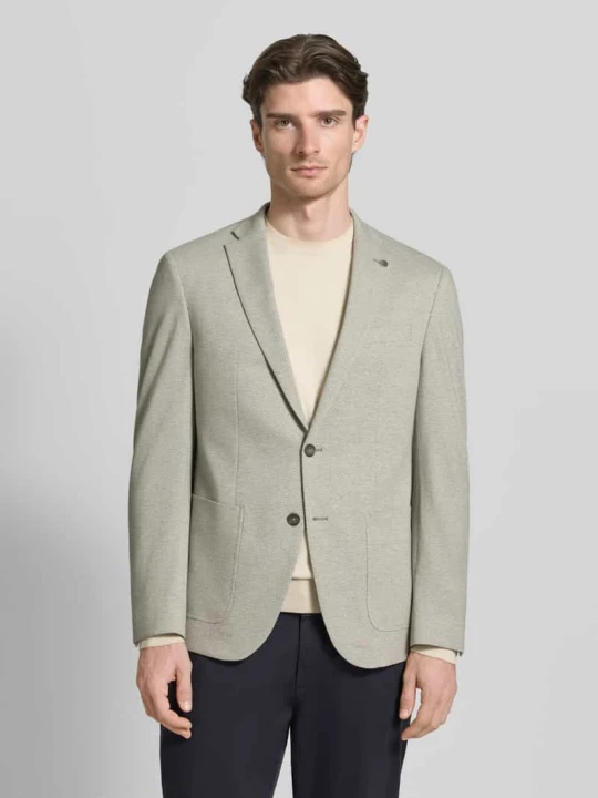Zdjęcie produktu Marynarka 2-guzikowa w kroju modern fit z kołnierzem z klapami Pierre Cardin Miętowy