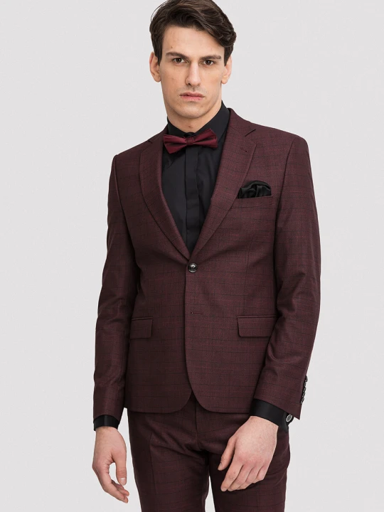 Zdjęcie produktu Marynarka BART 05028D55KSA Giacomo Conti bordowy