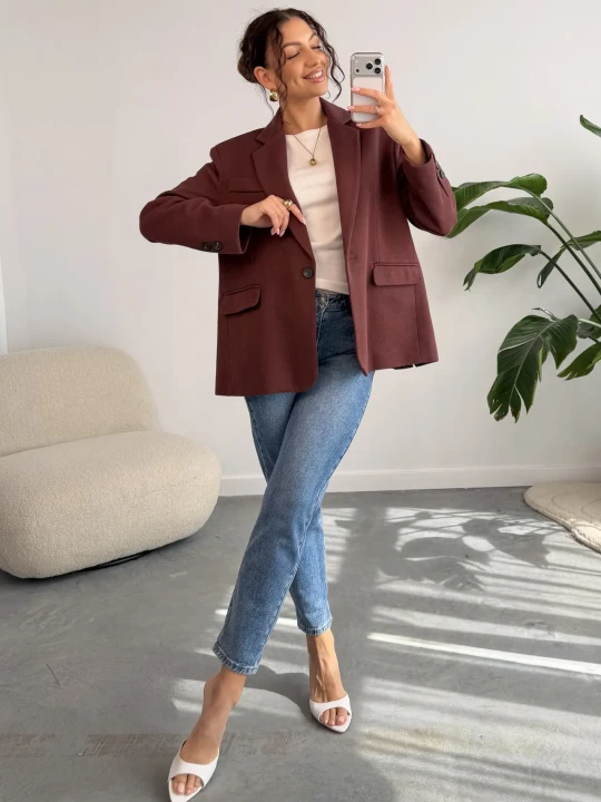 Zdjęcie produktu Marynarka Bordowa Sadie ClothStore