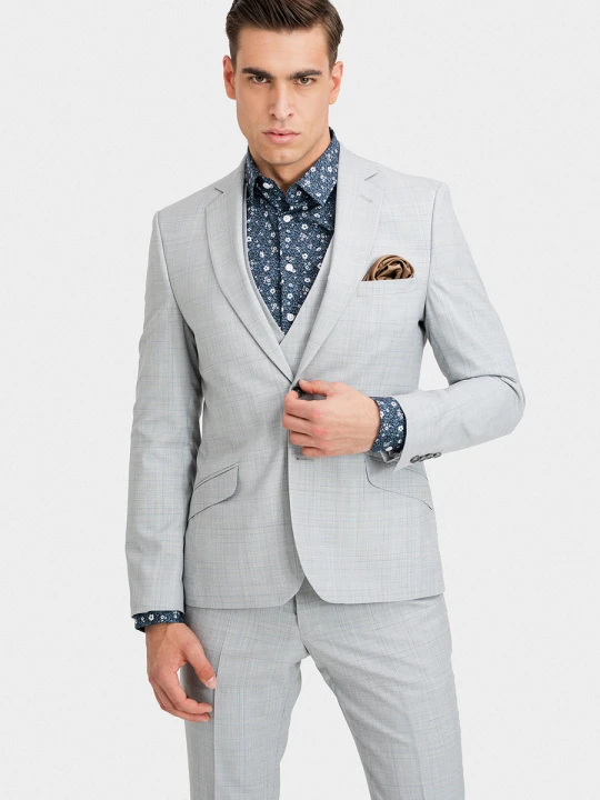 Zdjęcie produktu Marynarka BRUNO 03089B06KSA Giacomo Conti szary