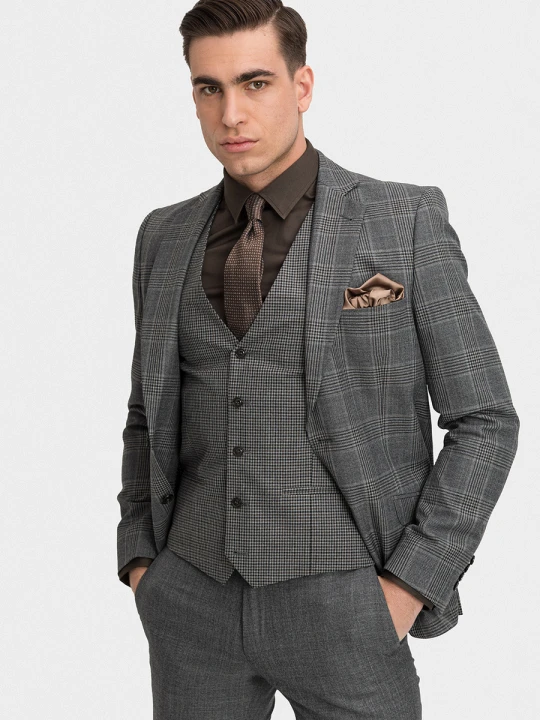 Zdjęcie produktu Marynarka BRUNO 04011B06KSA Giacomo Conti szary