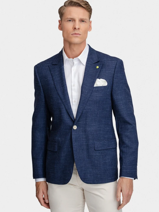 Zdjęcie produktu Marynarka CESARE 01094A75GSA Giacomo Conti granatowy
