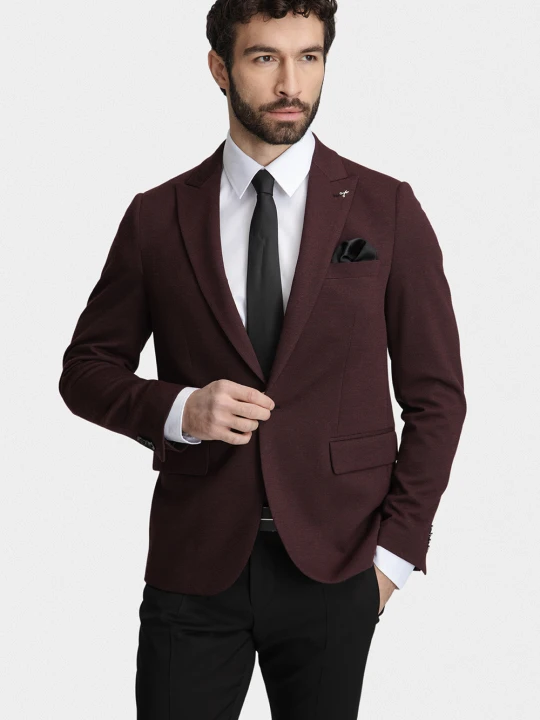 Zdjęcie produktu Marynarka CESARE 01144A55SCA Giacomo Conti bordowy