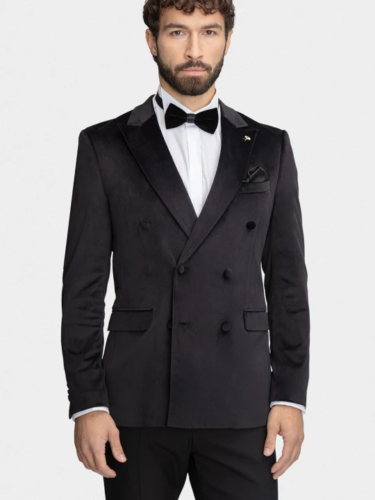 Zdjęcie produktu Marynarka DANIELE 01158A90GSA Giacomo Conti czarny