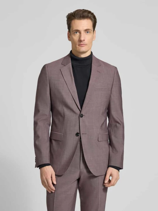 Zdjęcie produktu Marynarka garniturowa o kroju extra slim fit z mieszanki wełny dziewiczej Model 'ARTI253X' Hugo Wiśniowy