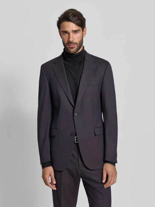 Zdjęcie produktu Marynarka do garnituru o kroju slim fit z dodatkiem wełny model ‘ALZER 3’ Strellson Śliwkowy