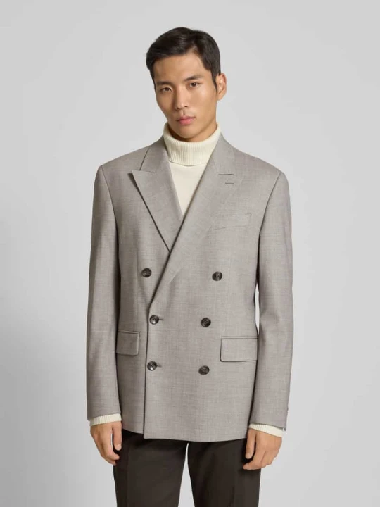 Zdjęcie produktu Marynarka do garnituru o kroju slim fit z dodatkiem wełny model ‘ASHTON5’ Strellson Beżowy