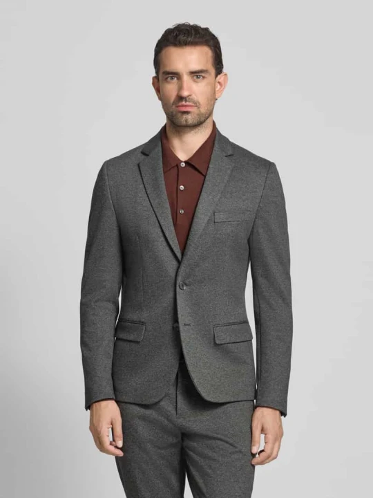 Zdjęcie produktu Marynarka do garnituru o kroju slim fit z dodatkiem wiskozy model ‘Ashe’ Antony Morato Ciemnoszary melanż