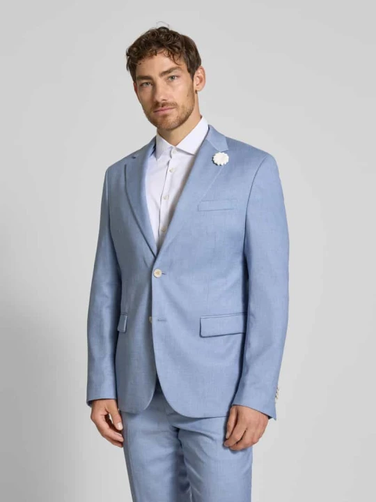 Zdjęcie produktu Marynarka do garnituru o kroju slim fit z listwą guzikową MCNEAL Niebieski